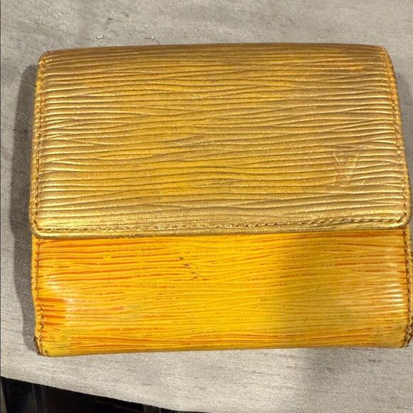 Louis Vuitton Gold and Orange Wallet - Picture 1 of 9